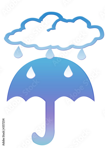 rain cloud and umbrella clipart