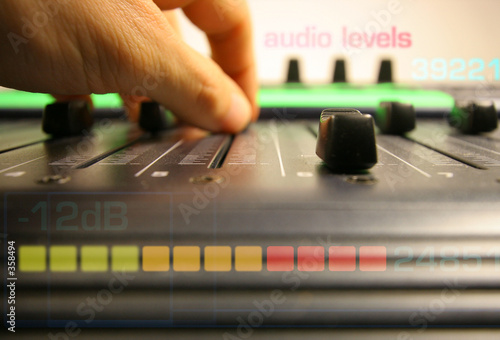 hand controlling faders