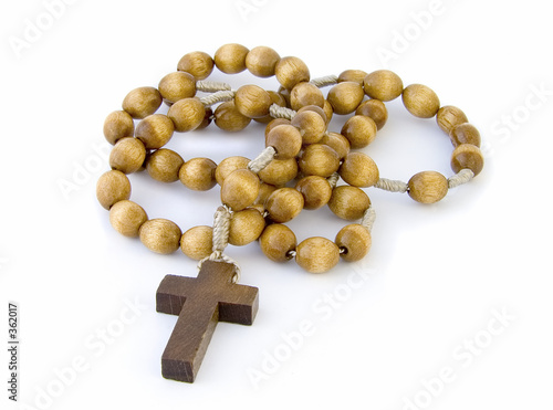 rosary, isolated photo