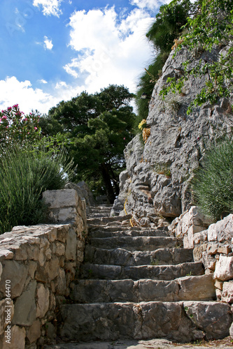 old stone steps