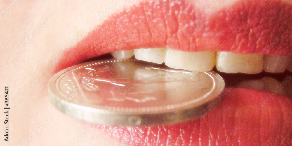 coin greedy mouth greediness
