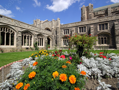 college courtyard photo