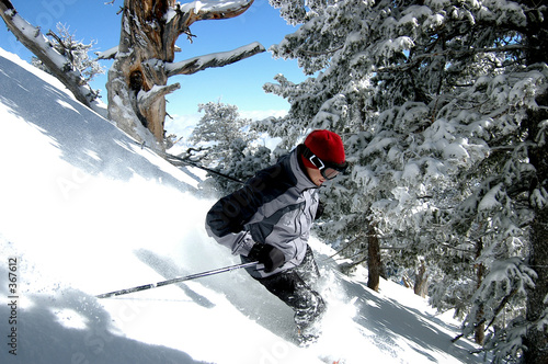 skiing