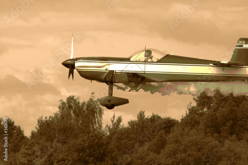 Photography classical propjet in the air