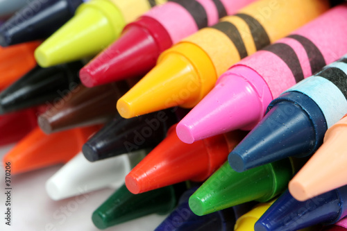 closeup shot of colorful crayons