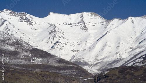 mount timpanogos close-up from west photo