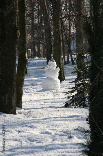 Plakat w ramie snowman