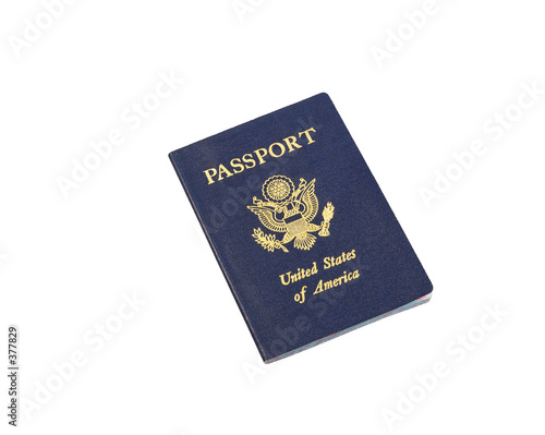 passport on white background
