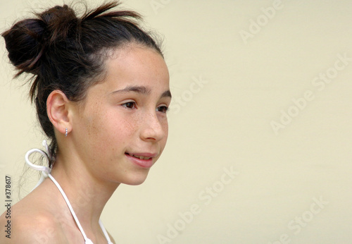 girl next door with her hair up
