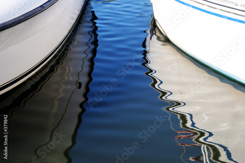abstract boat reflections photo