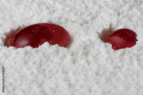 two blood drops