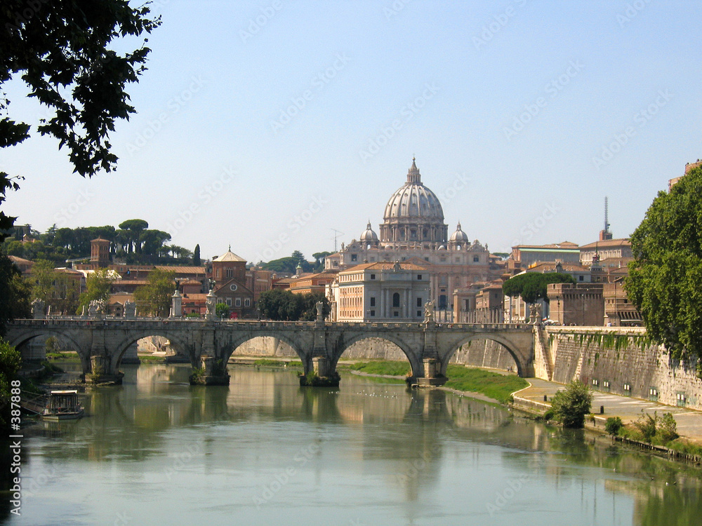 st peters over fiume tevere