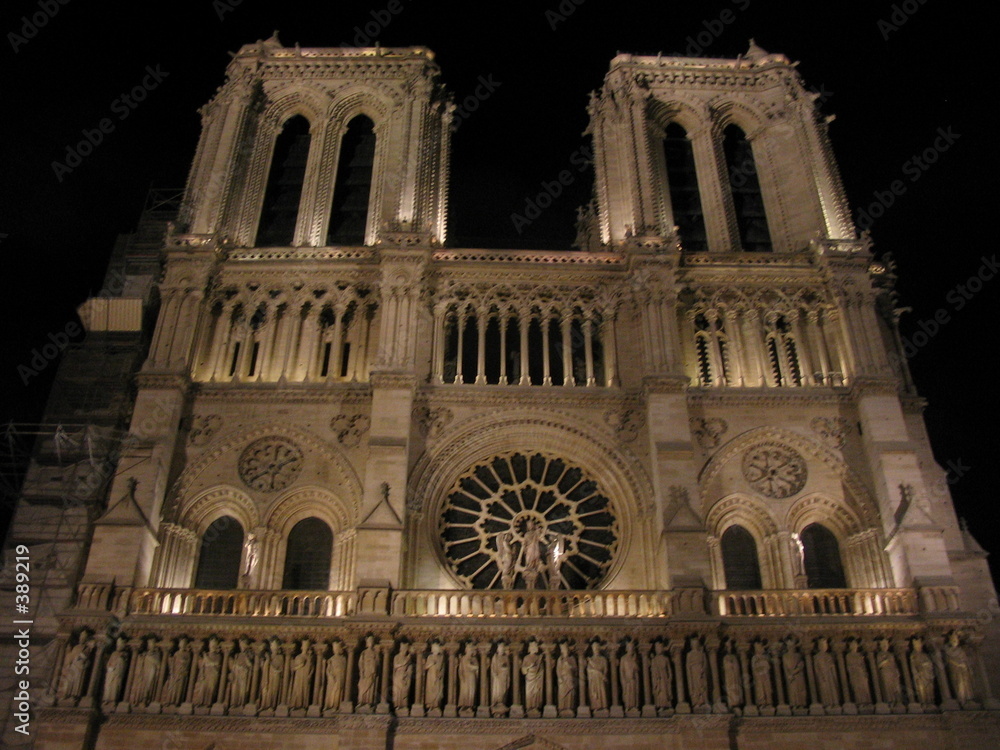notre dame by night