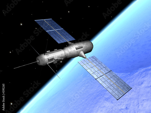 Fototapeta Naklejka Na Ścianę i Meble -  satellite over the earth 1