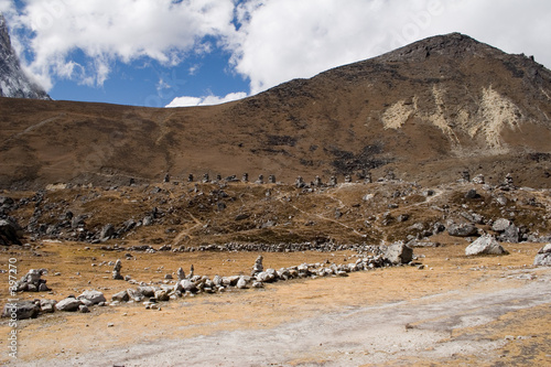 chukpilhara memorials - nepal photo