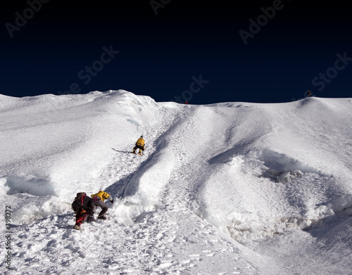 island peak ridge - nepal photo