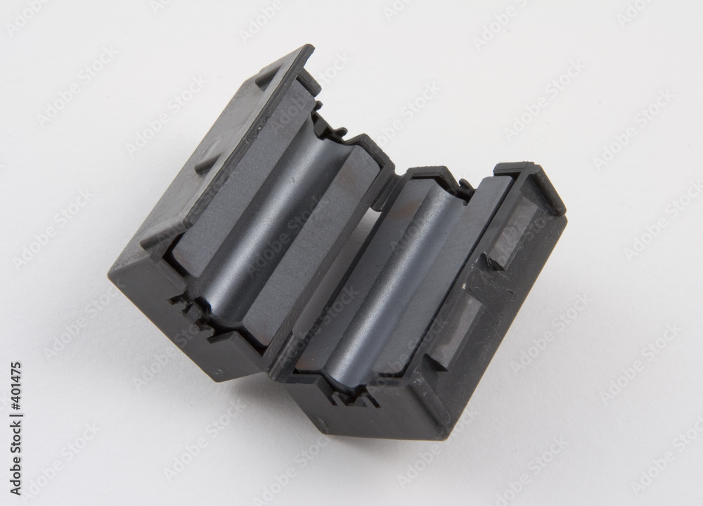 black ferrite choke Stock Photo Adobe Stock