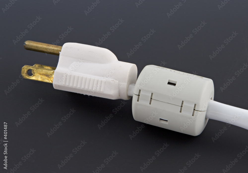 ferrite choke on power cable Stock Photo Adobe Stock