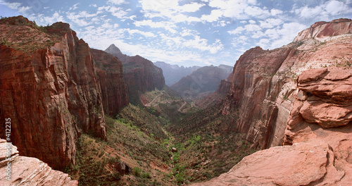 zion canyon overlook photo