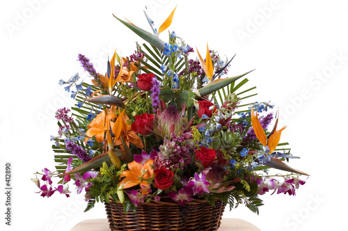 exotic flowers arrangment