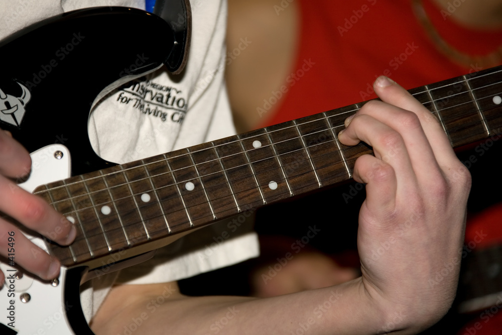 Fototapeta premium music 001 playing guitar