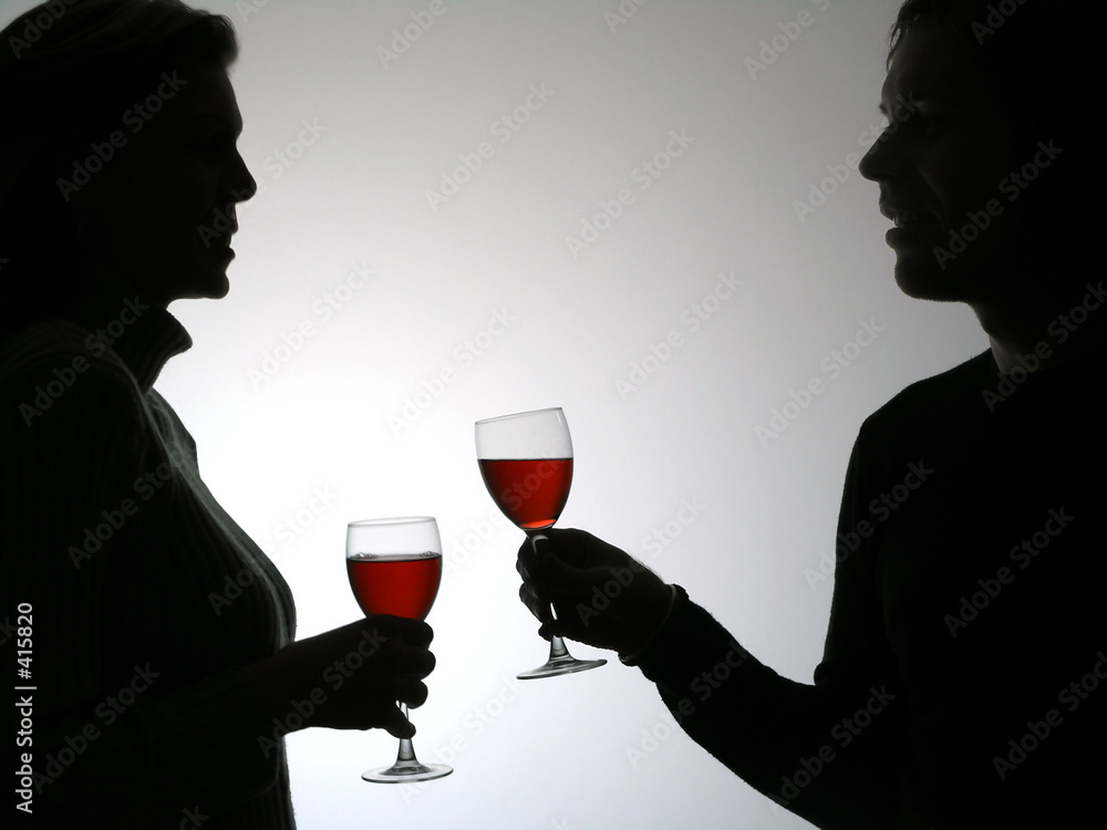 Valokuva couple drinking vine