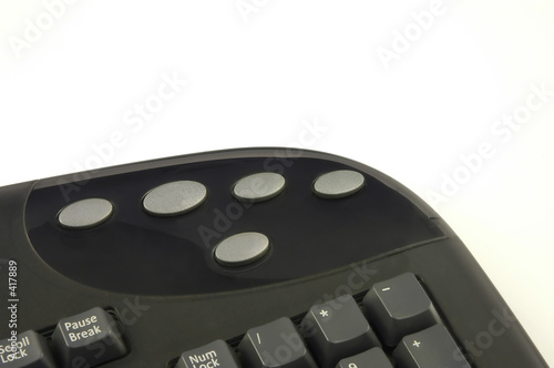 keyboard with blank function keys photo