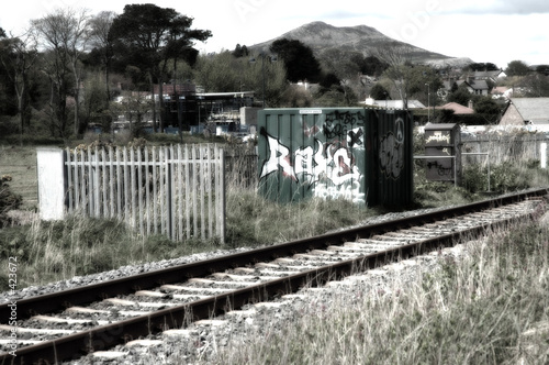Fototapeta graffiti mountain