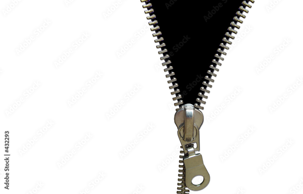 zipper concept. black and white zipper concept. black and white