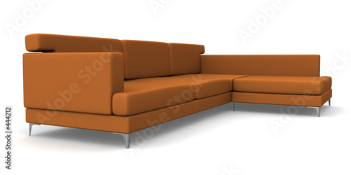 brown sofa photo