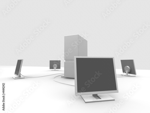 server and four monitors 1