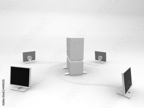 server and four monitors 2
