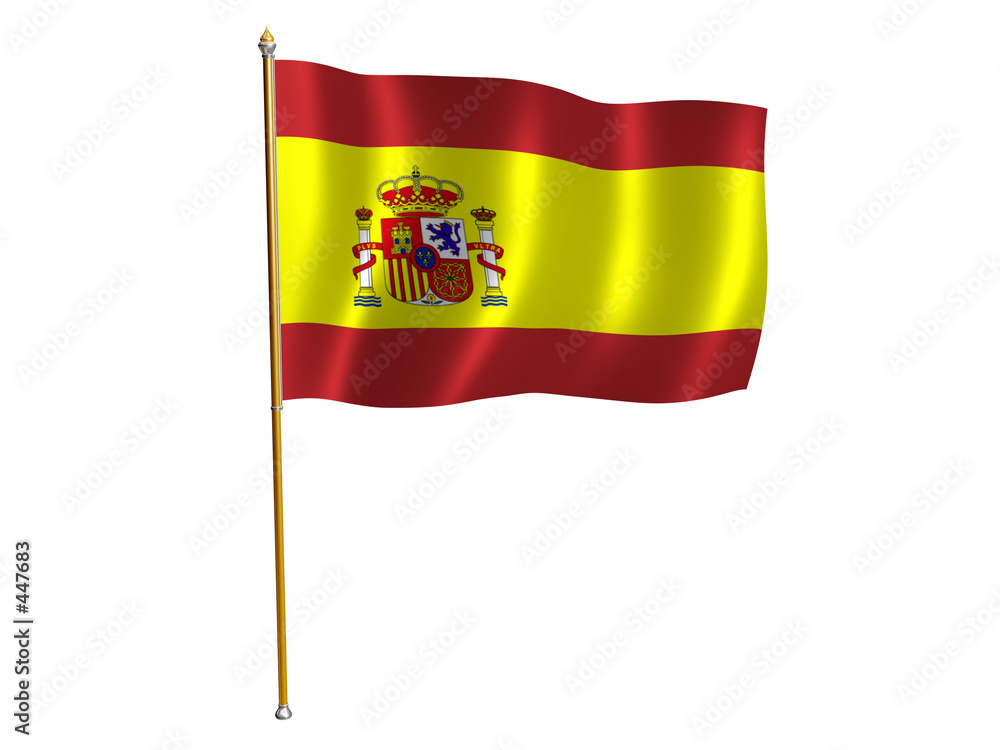 Obraz premium spanish silk flag