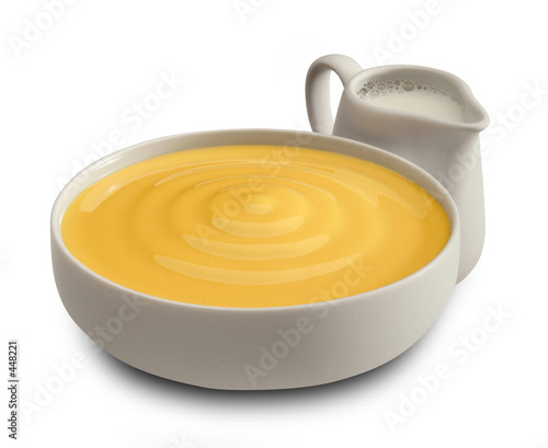 cream for patisserie with milk photo