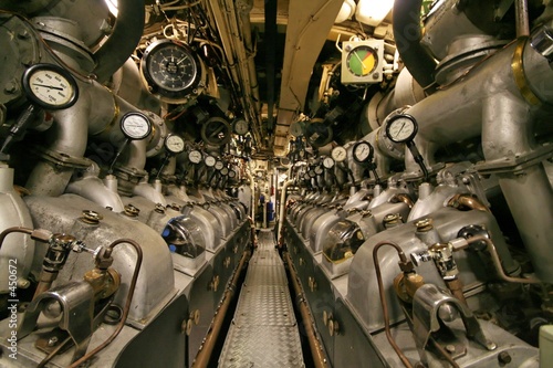 submarine engine room photo