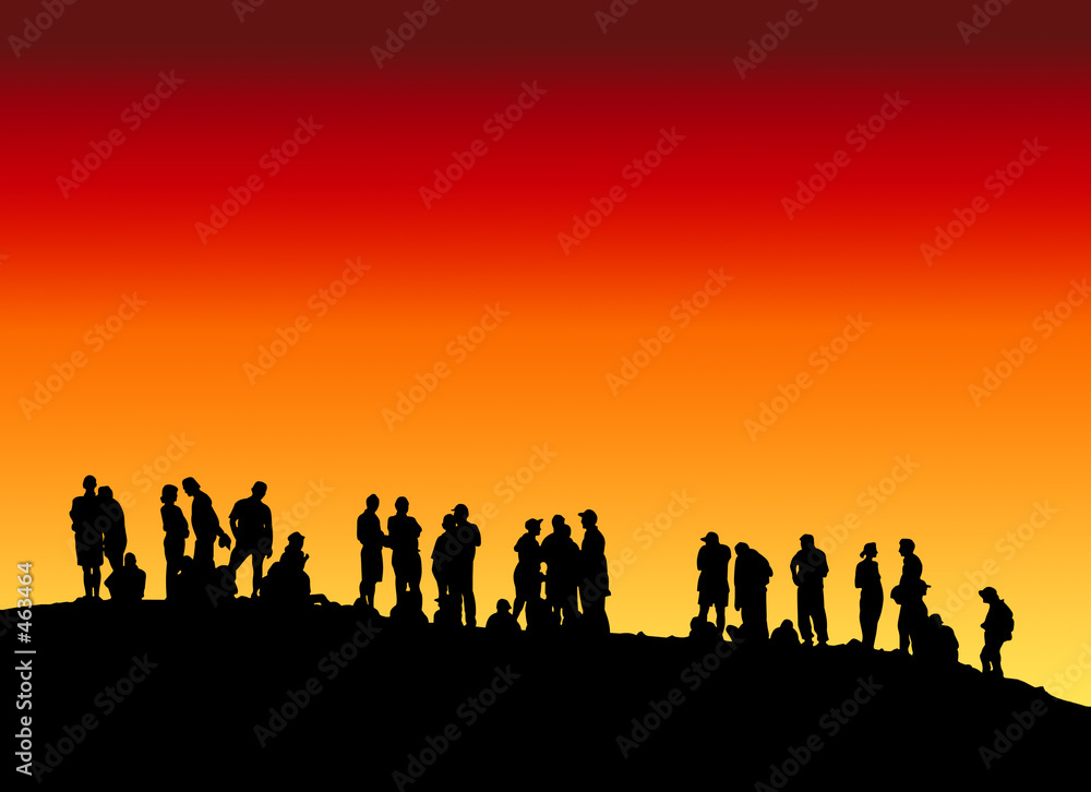 people on hill people on hill