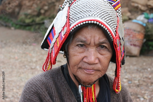 femme de la tribu akkha photo