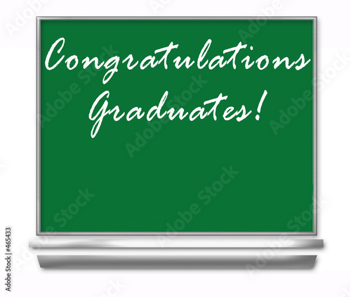 congratulations graduates - school chalkboard