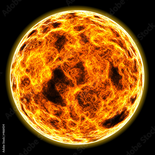 flaming sun