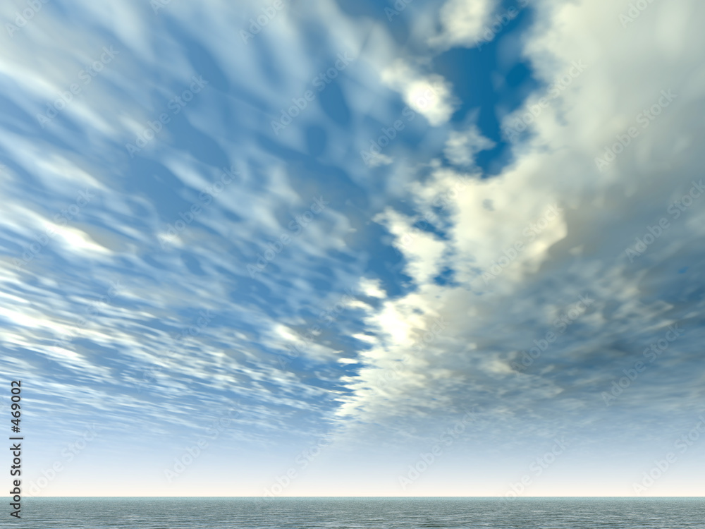 clouds over the sea