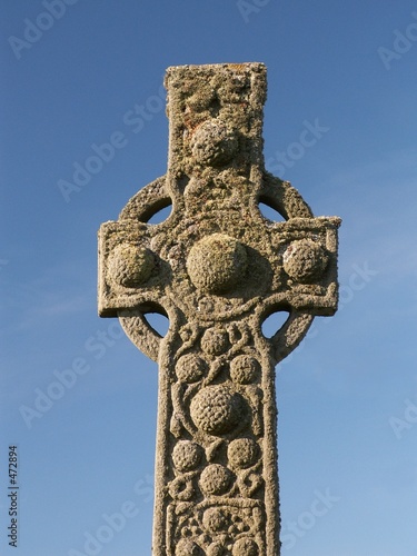 Fotografie, Obraz celtic cross of stone