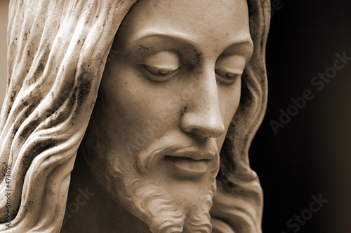 sepia-toned jesus