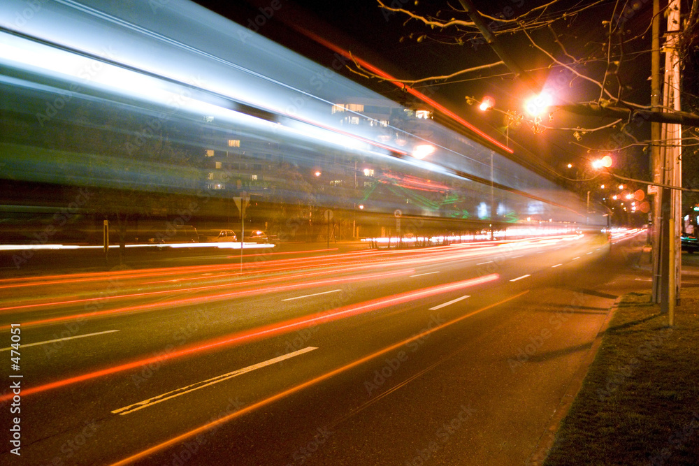 highway at night highway at night