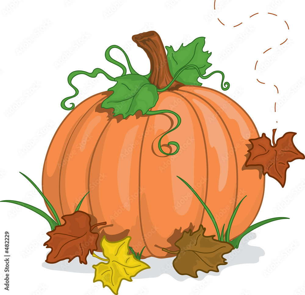 Naklejka premium fall pumpkin