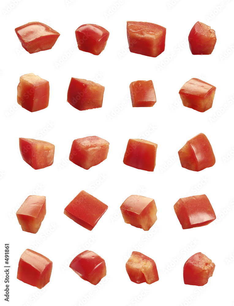 Fotografi diced tomatoes