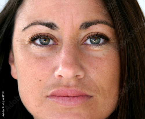 close up face of attractive spanish woman