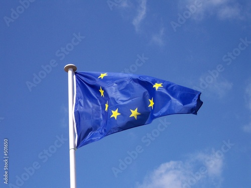 Schilderij op canvas drapeau de l'europe