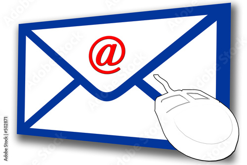 envelope @ email and mouse