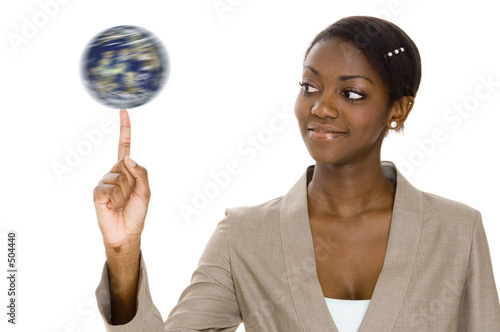 spinning globe