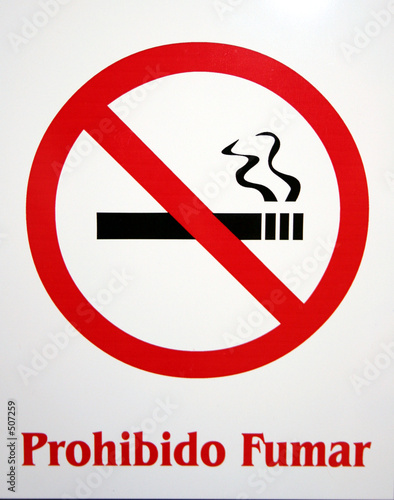 prohibido fumar